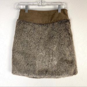 NWT J. McLaughlin Bree Faux Fur Skirt Mini 2